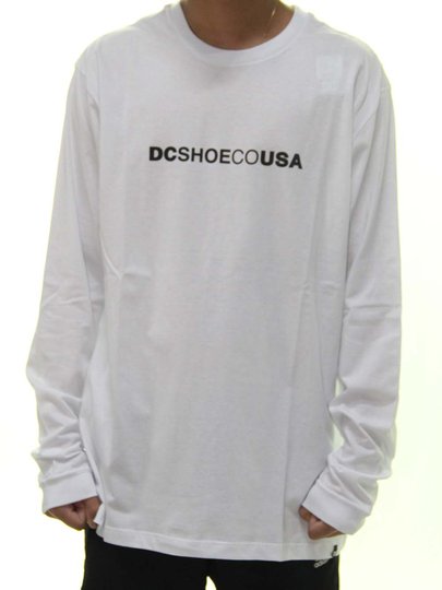 Camiseta Masculina DC Básica DCSHOESCO Manga Longa Estampada - Branco