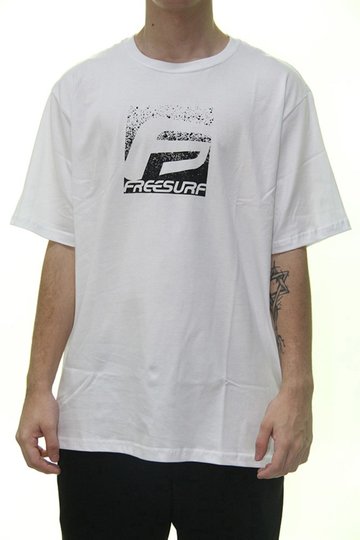 Camiseta Masculina Freesurf Gradient Manga Curta Estampada - Branco
