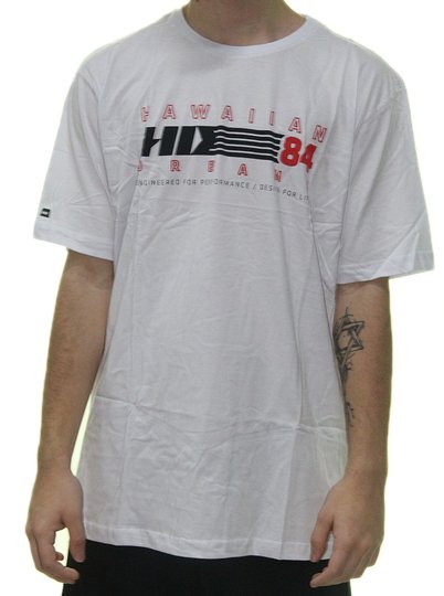 Camiseta Masculina HD Estamp Retro Manga Curta Estampada - Branco