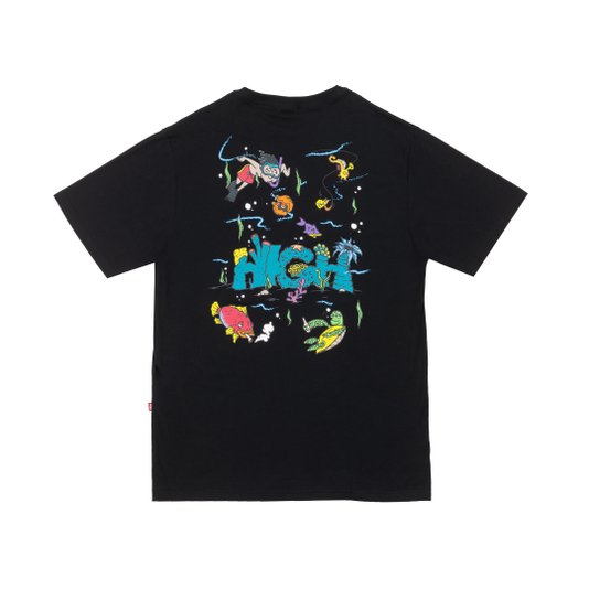 Camiseta Masculina High Ocean Manga Curta - Preto