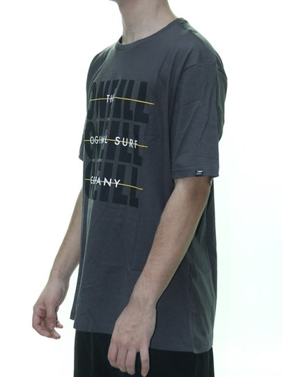 Camiseta Masculina Oneil The Oneil CMP Manga Curta Estampada - Chumbo