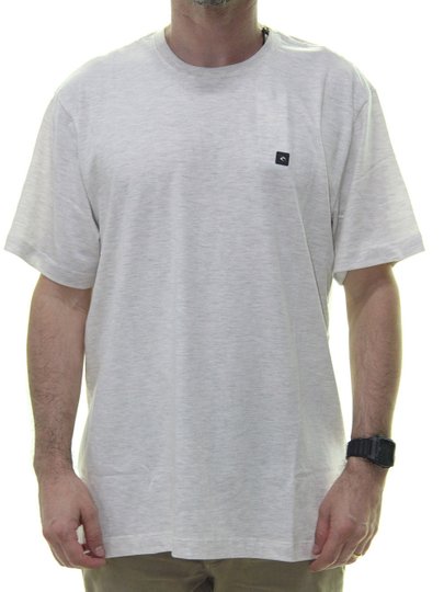 Camiseta Masculina Rip Curl Line Blend Manga Curta - Branco Mesclado