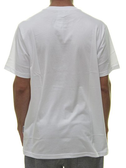 Camiseta Masculina Santa Cruz Classic Dot Bottom Manga Curta Estampada - Branco