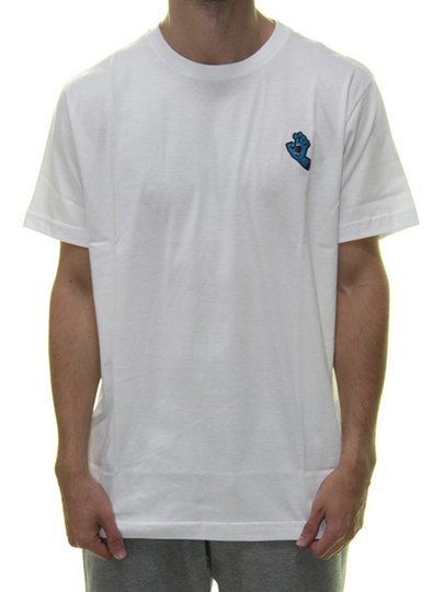 Camiseta Masculina Santa Cruz Screaming Bottom Manga Curta Estampada - Branco