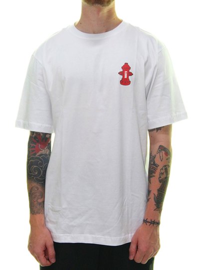 Camiseta Masculina Wats Hidrante Manga Curta Estampada - Branco