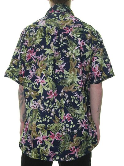 Camisa Blinca Flowers Stamp Manga Curta Estampada - Floral