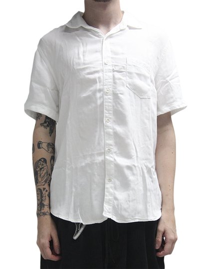Camisa De Botão Masculina Rip Curl New Year Manga Curta Estampada - Off White