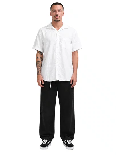 Camisa De Botão Masculina Rip Curl New Year Manga Curta Estampada - Off White