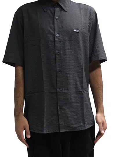 Camisa De Botão Masculina Wats Quadriculada Manga Curta Estampada - Xadrez