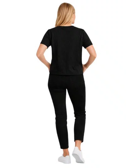 Blusinha Feminina Vans Classic Script Manga Curta Estampada - Preto