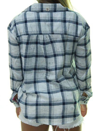 Camisa Flanela Billabong Wander Warrior Flanela Manga Longa - Azul