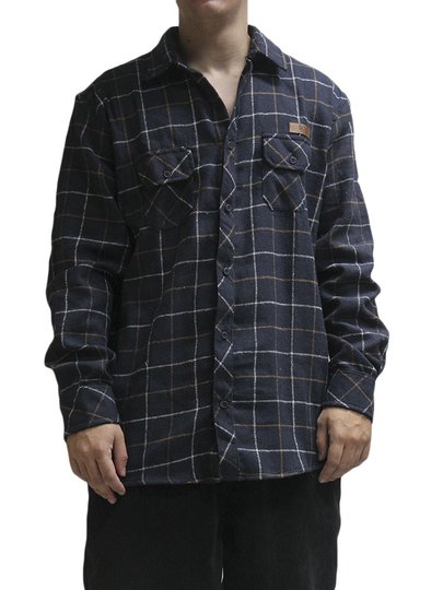 Camisa Flanela Masculina South To South - Marinho