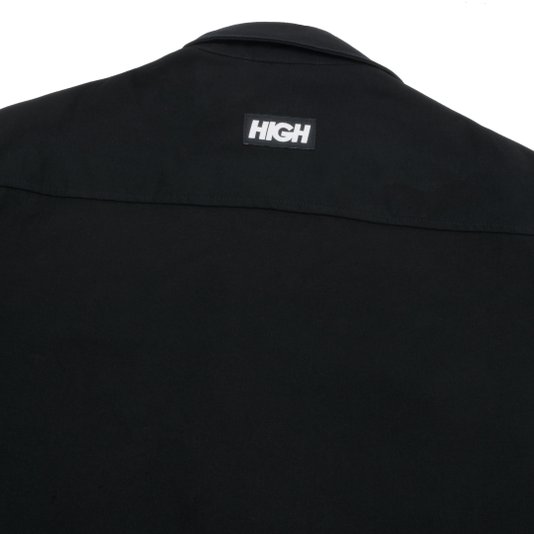 Camisa Masculina High Button Cargo - Preto