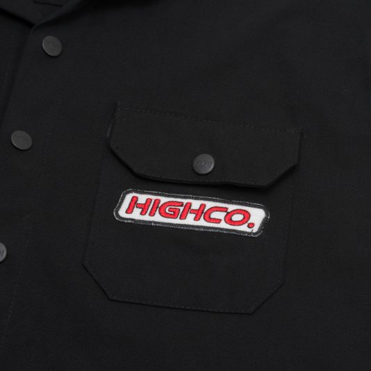 Camisa Masculina High Button Cargo - Preto