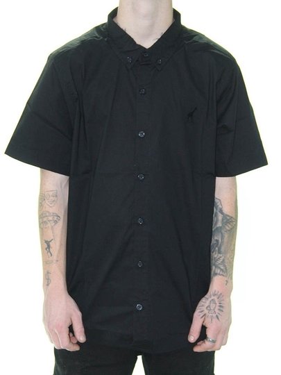Camisa Masculina LRG Botão Liffed Manga Curta - Preto