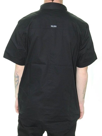 Camisa Masculina LRG Botão Liffed Manga Curta - Preto