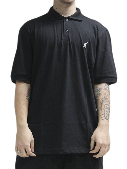 Camisa Masculina LRG Polo 47 Manga Curta Estampada - Preto