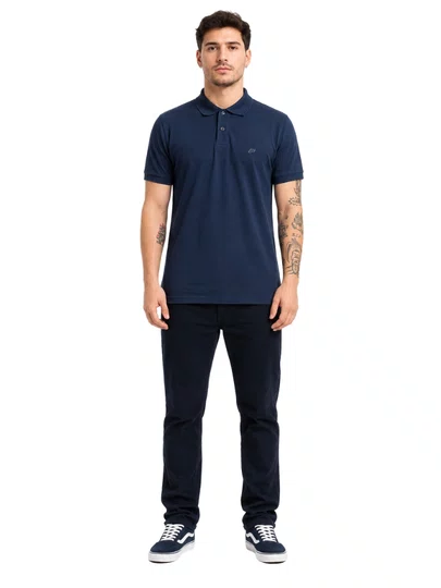 Camisa Masculina Polo Freesurf New - Marinho