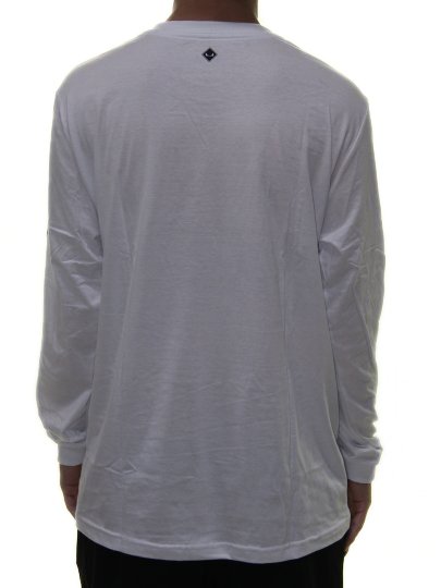 Camisa Masculina Session Skateboard Manga Longa - Branco/Azul