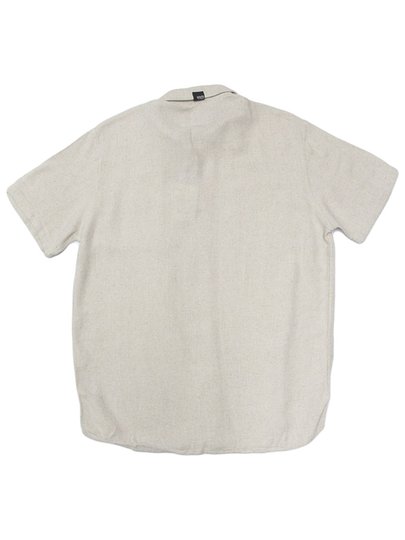 Camisa Masculina South To South Mesclas Manga Curta Estampada - Bege Mescla