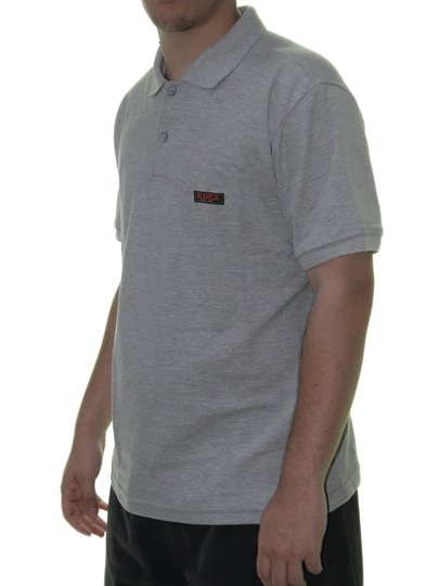 Camisa Polo Masculina Blinca Etc Manga Curta Estampada - Cinza Mesclado