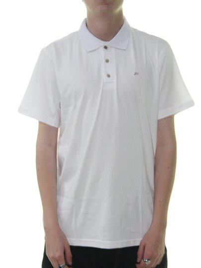 Camisa Polo Masculina Freesurf Flow Manga Curta Estampada - Branco