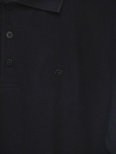 Camisa Polo Masculina Freesurf Logo Manga Curta Estampada - Preto