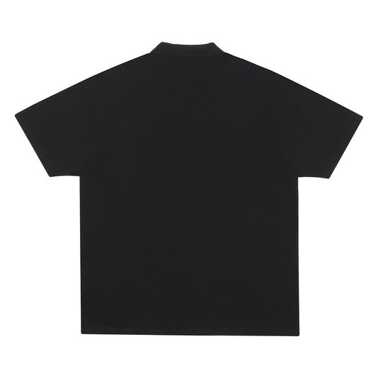 Camisa Polo Masculina High Logo Line Manga Curta Estampada - Preto