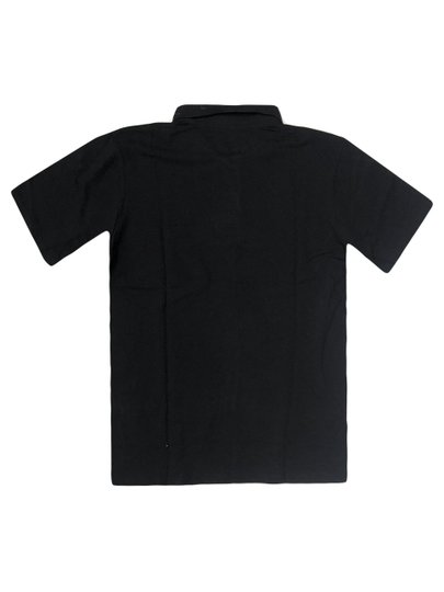 Camisa Polo Masculina Quiksilver Embroidery Piquet Manga Curta Estampada - Preto