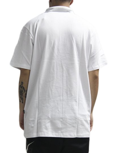 Camisa Polo Masculina Quiksilver Piquet Manga Curta Estampada - Branco