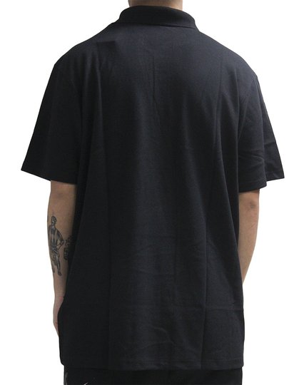Camisa Polo Masculina Quiksilver Pyquet Manga Curta Estampada - Preto