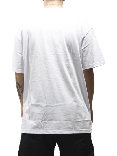 Camiseta Big Masculina Diamond Box Logo Manga Curta Estampada - Branco