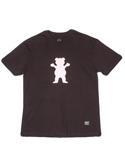 Camiseta Big Masculina Grizzly Og Bear Manga Curta Estampada - Marrom