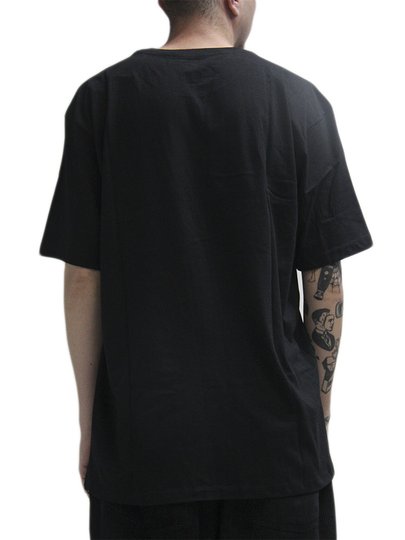 Camiseta Big Masculina Rusty Essential Manga Curta Estampada - Preto