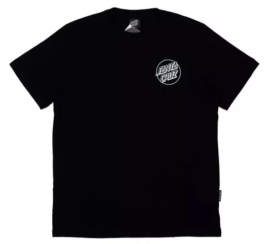 Camiseta Big Masculina Santa Cruz Opus Dot SS Manga Curta Estampada - Preto
