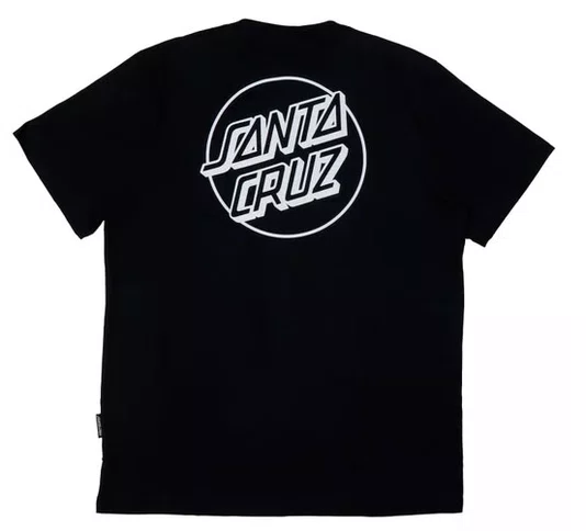 Camiseta Big Masculina Santa Cruz Opus Dot SS Manga Curta Estampada - Preto