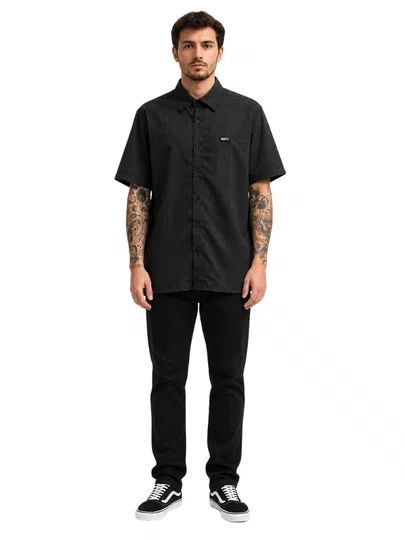 Camiseta De Botâo Masculina Wats Xadrez Manga Curta Estampada - Multicores