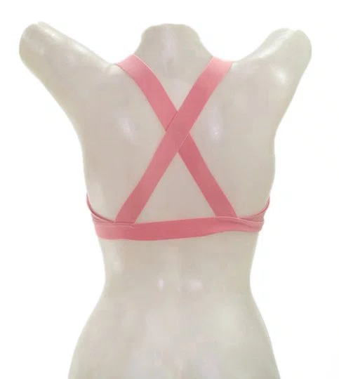 Top de sutiã feminino adidas Originals  - Salmão