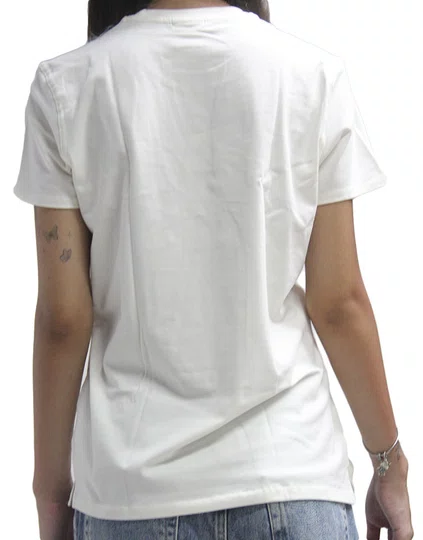 Camiseta Feminina Fila Letter Premium Manga Curta Estampada - Off White