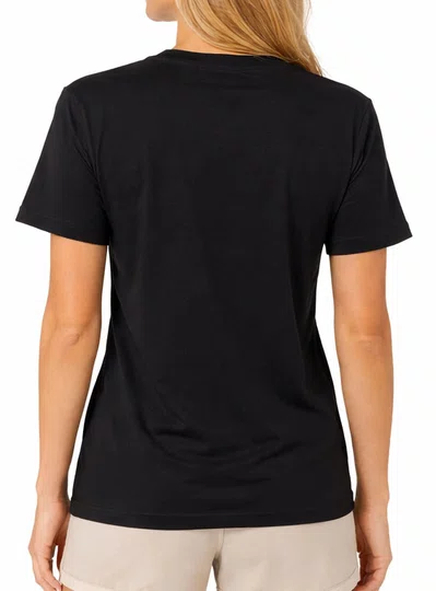 Camiseta Feminina Nike NSW Club Manga Curta Estampada - Preto