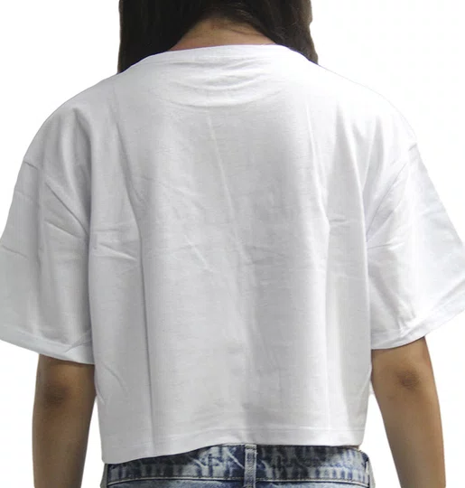 Blusinha Feminina Vans Classic Script Manga Curta Estampada - Branco