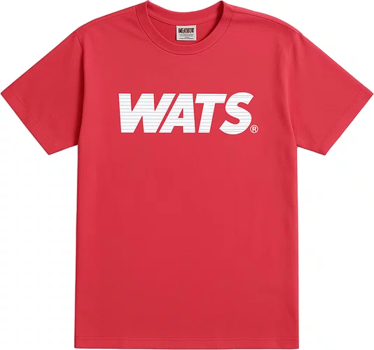 Camiseta Feminina Wats Logo Manga Curta - Rosa