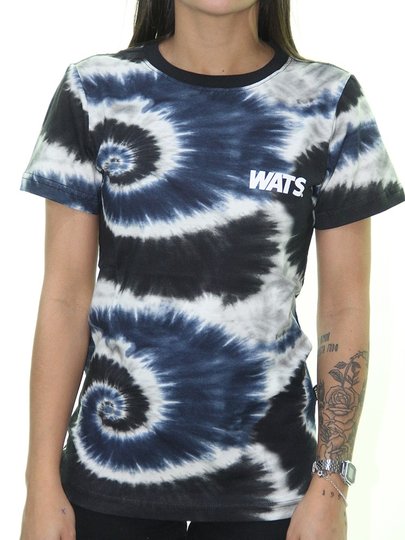 Camiseta Feminina Wats TieDye - Tie Dye/Azul
