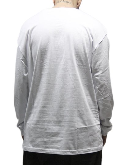Camiseta Grizzly Mini Bear Script Manga Longa - Branco