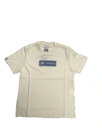 Camiseta Infantil Freesurf Block Manga Curta Estampada - Off White