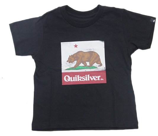 Camiseta Infantil Quiksilver Bear KD Manga Curta - Cinza/Mescla
