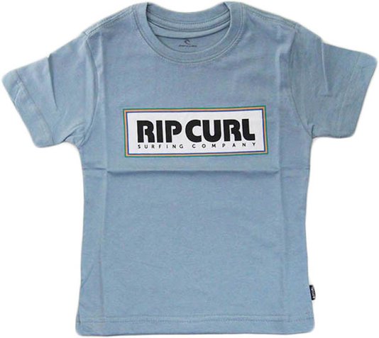 Camiseta Infantil Rip Curl Mama Box Manga Curta Estampada - Cinza