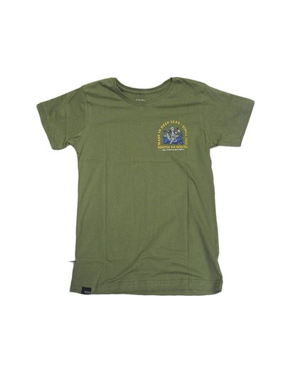 Camiseta Infantil South To South Sea Session F Emos - Verde