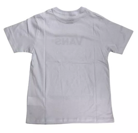 Camiseta Infantil Vans New Classic Manga Curta Estampada - Branco