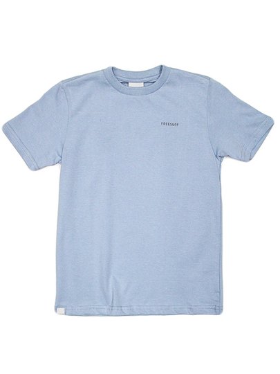Camiseta Juvenil Freesurf Basica Boards Manga Curta Estampada - Azul Claro